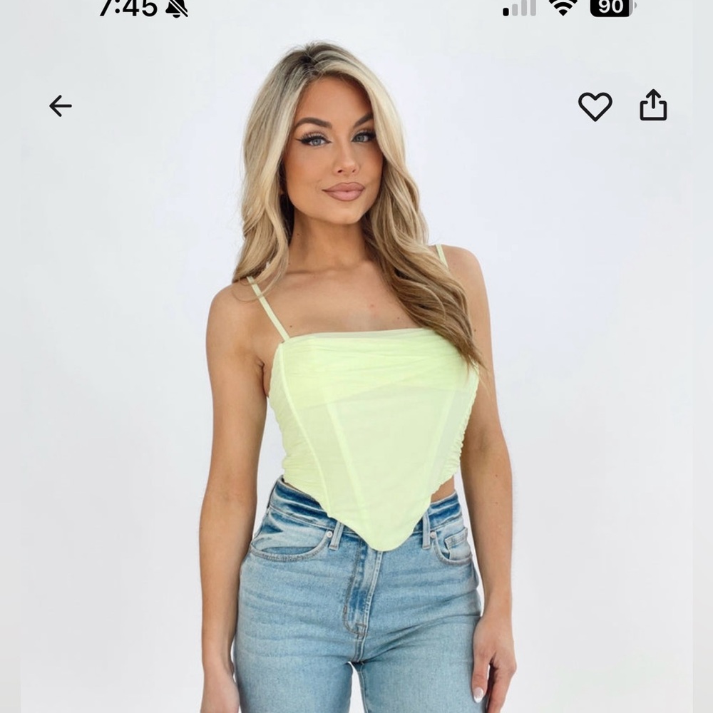 Lime Green Women's Top